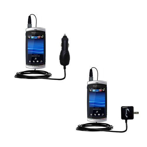 Car & Home Charger Kit compatible with the Sony Ericsson Vivaz 2