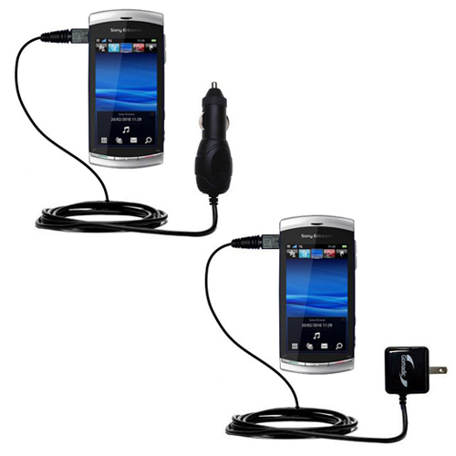 Car & Home Charger Kit compatible with the Sony Ericsson Vivaz A