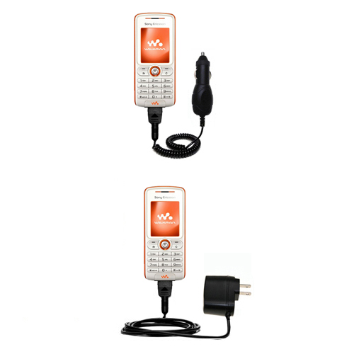 Car & Home Charger Kit compatible with the Sony Ericsson w200c
