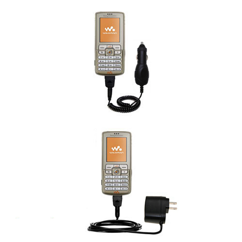 Car & Home Charger Kit compatible with the Sony Ericsson W700i