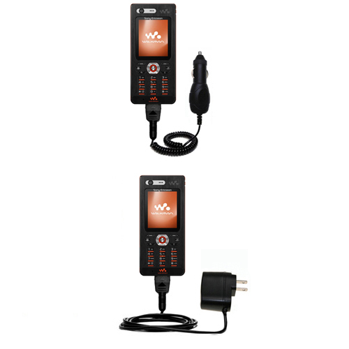Car & Home Charger Kit compatible with the Sony Ericsson w880i