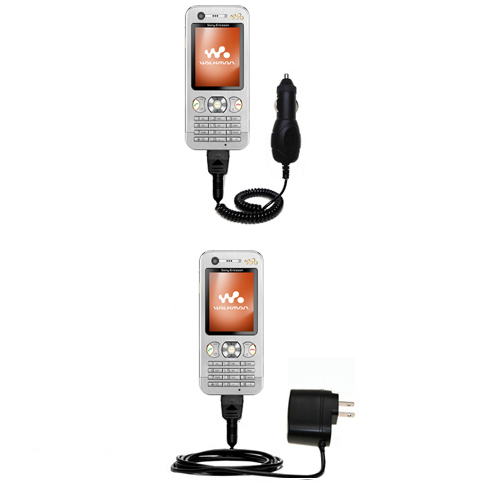 Car & Home Charger Kit compatible with the Sony Ericsson w890c