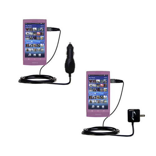 Car & Home Charger Kit compatible with the Sony Ericsson X12