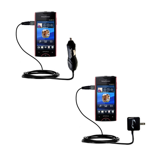 Car & Home Charger Kit compatible with the Sony Ericsson Xperia Azusa