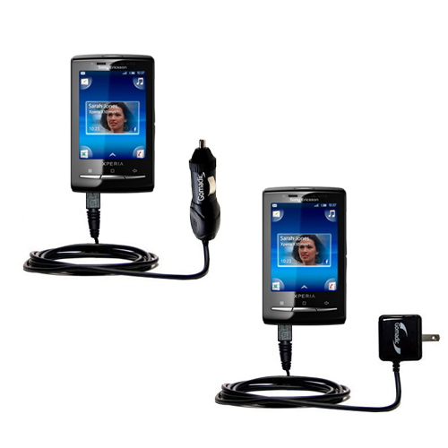 Car & Home Charger Kit compatible with the Sony Ericsson Xperia Mini