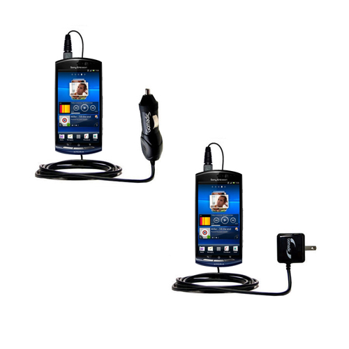 Car & Home Charger Kit compatible with the Sony Ericsson Xperia neo V