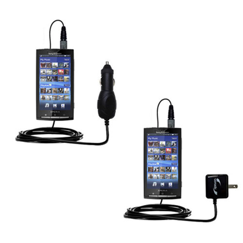 Car & Home Charger Kit compatible with the Sony Ericsson Xperia X10