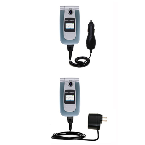 Car & Home Charger Kit compatible with the Sony Ericsson Z500a