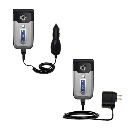 Car & Home Charger Kit compatible with the Sony Ericsson Z550 Z550a Z550i