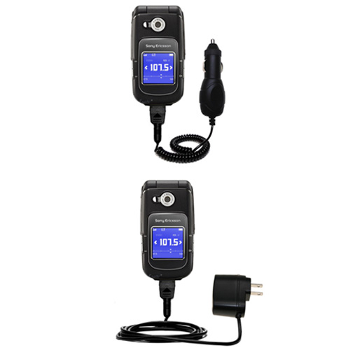 Car & Home Charger Kit compatible with the Sony Ericsson z710c