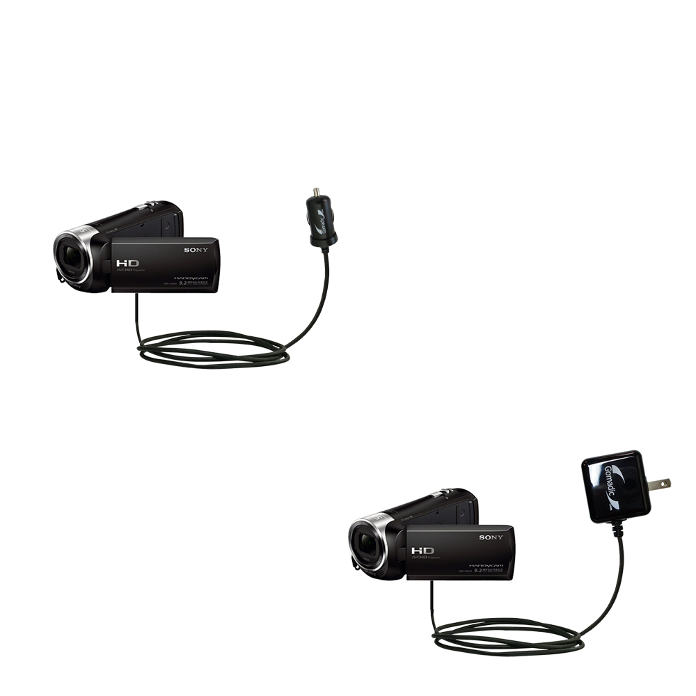 Car & Home Charger Kit compatible with the Sony HDR-CX240