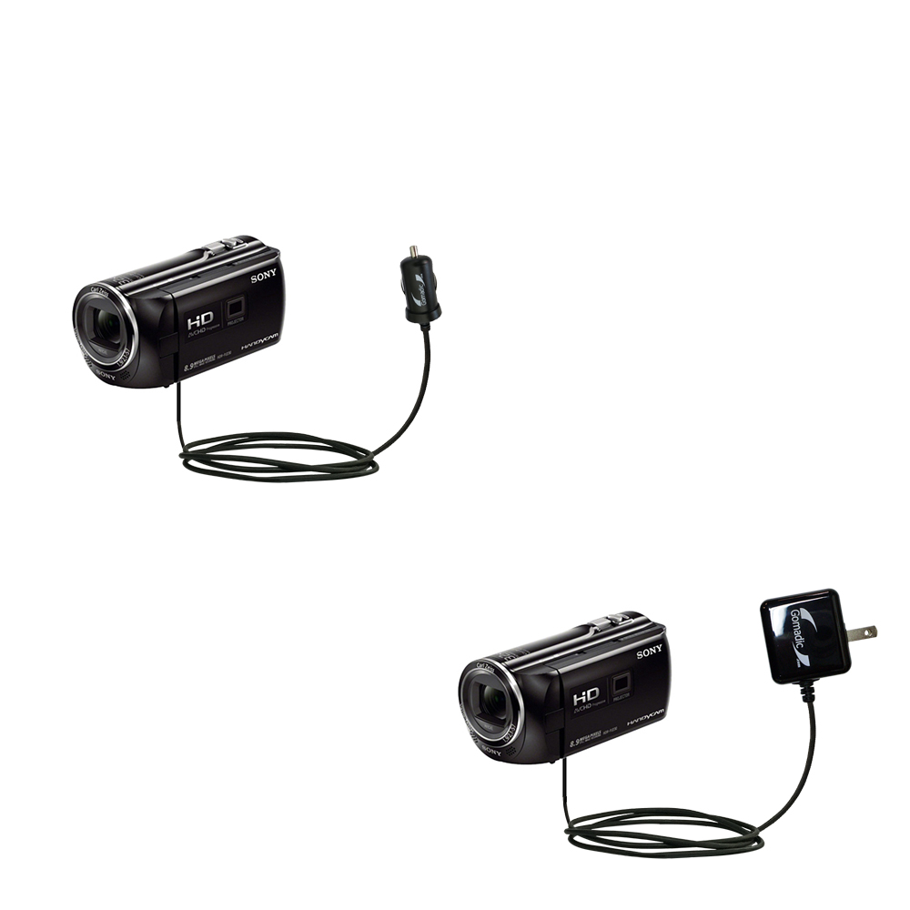 Car & Home Charger Kit compatible with the Sony HDR-PJ230