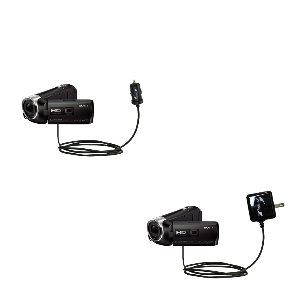 Car & Home Charger Kit compatible with the Sony HDR-PJ275