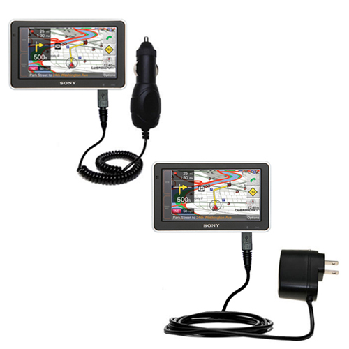 Car & Home Charger Kit compatible with the Sony Nav-U NV-U83T