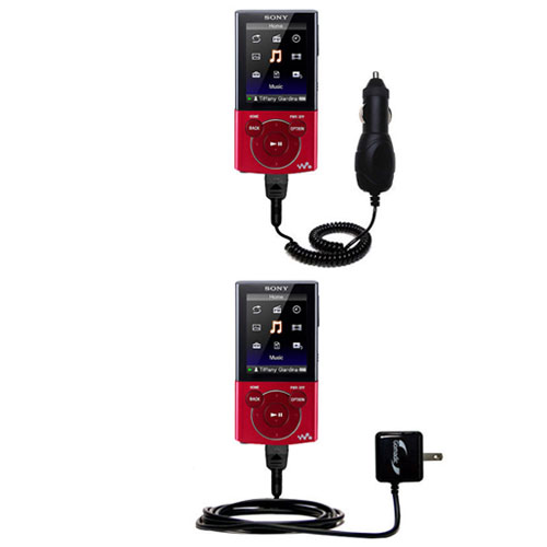 Car & Home Charger Kit compatible with the Sony NWZ-E344