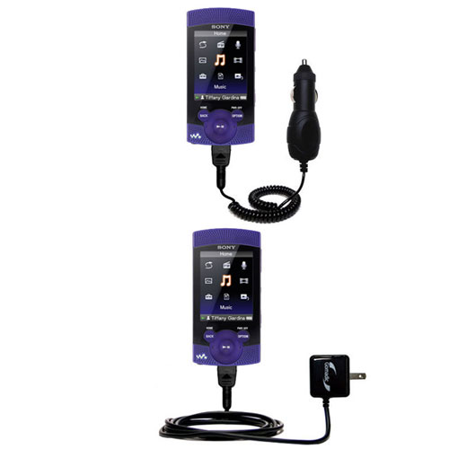 Car & Home Charger Kit compatible with the Sony NWZ-S544