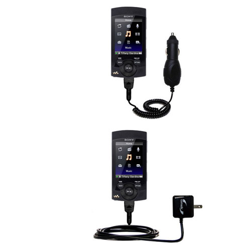 Car & Home Charger Kit compatible with the Sony NWZ-S545