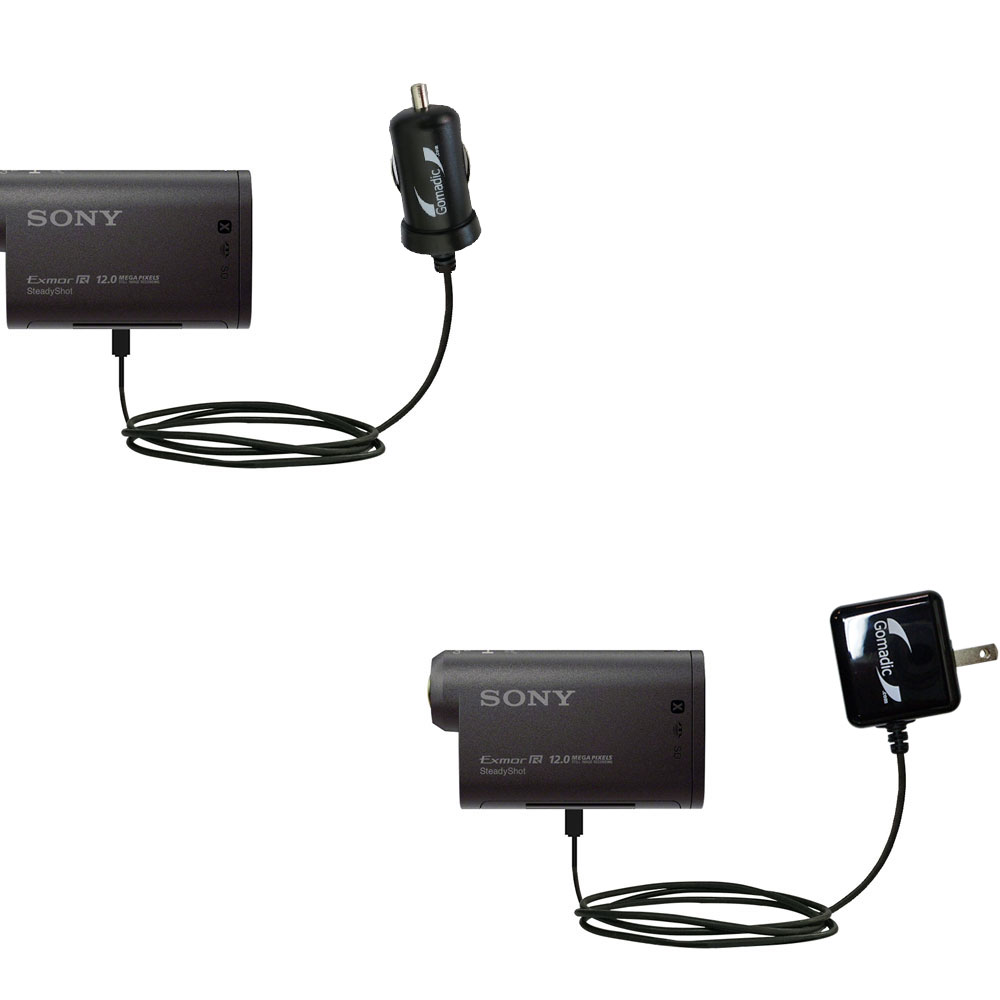 Car & Home Charger Kit compatible with the Sony POV HDR-AS30V