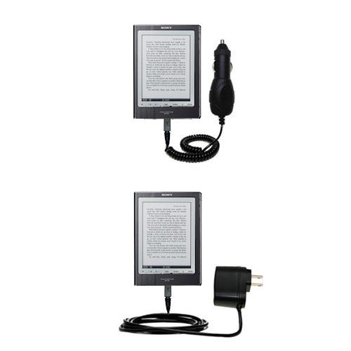 Car & Home Charger Kit compatible with the Sony PRS-700BC Digital Reader