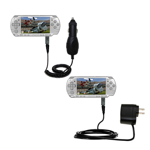 Car & Home Charger Kit compatible with the Sony PSP-2001 Playstation Portable