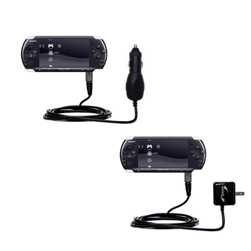 Car & Home Charger Kit compatible with the Sony PSP 3000