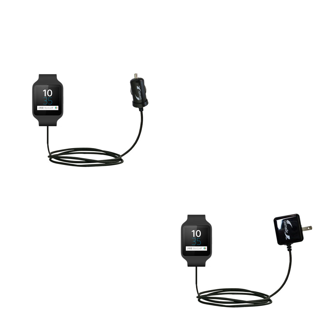 Car & Home Charger Kit compatible with the Sony SWR50