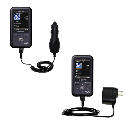 Car & Home Charger Kit compatible with the Sony Walkman NW-A916