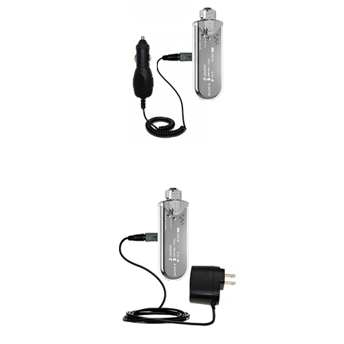 Car & Home Charger Kit compatible with the Sony Walkman NW-E507