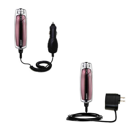 Car & Home Charger Kit compatible with the Sony Walkman NW-S703F