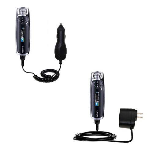 Car & Home Charger Kit compatible with the Sony Walkman NW-S705F
