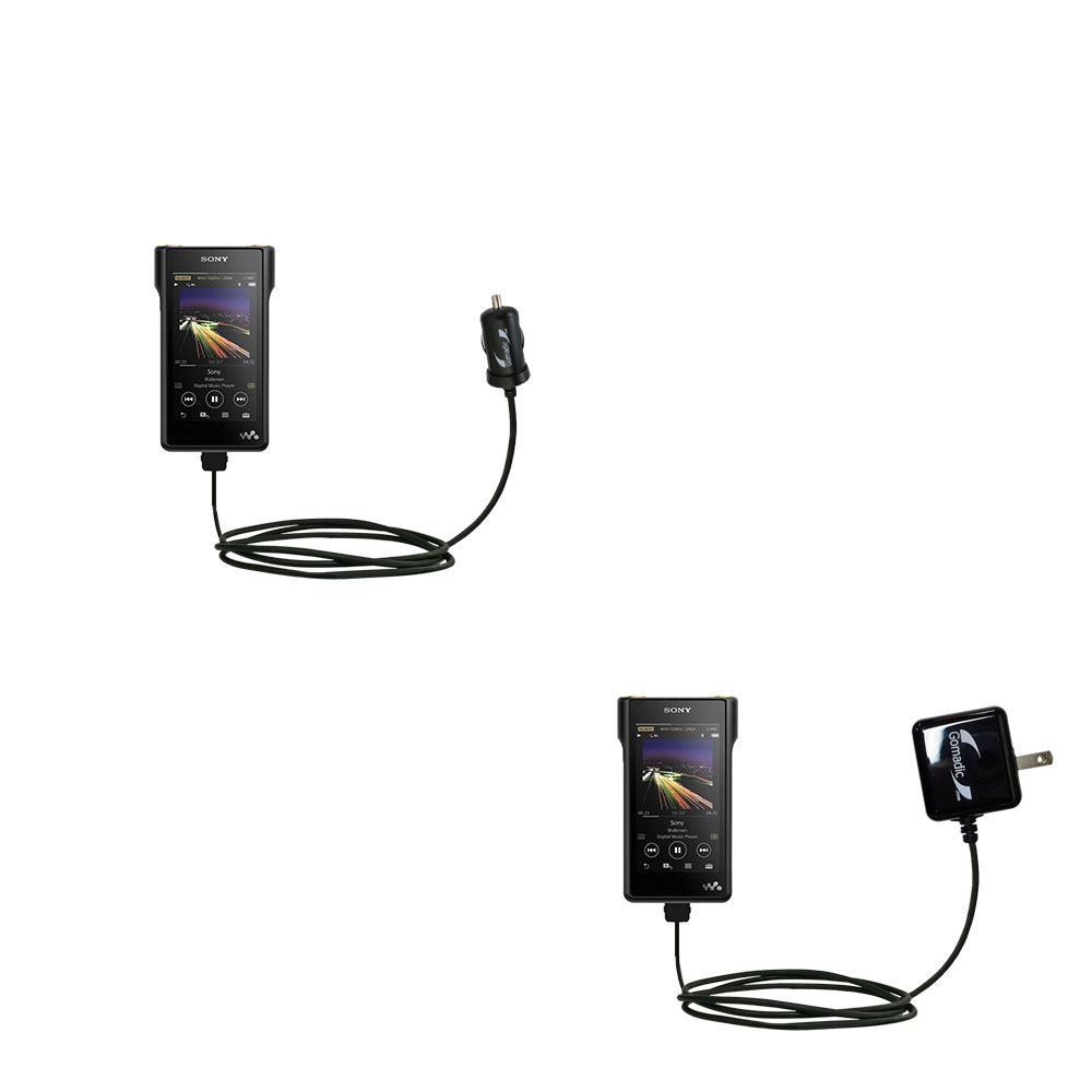 Car & Home Charger Kit compatible with the Sony Walkman NW-WM1A