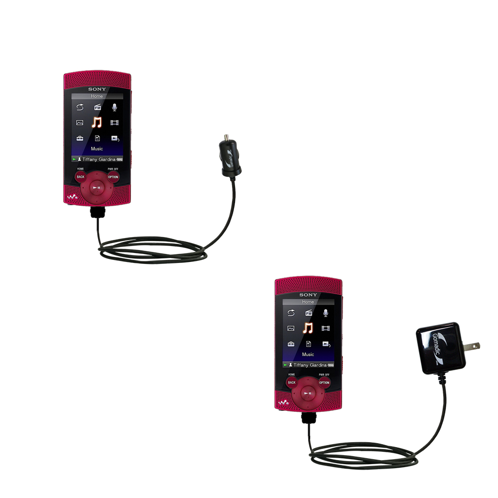 Car & Home Charger Kit compatible with the Sony Walkman S-544