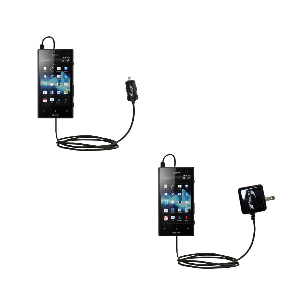 Car & Home Charger Kit compatible with the Sony Xperia Acro S