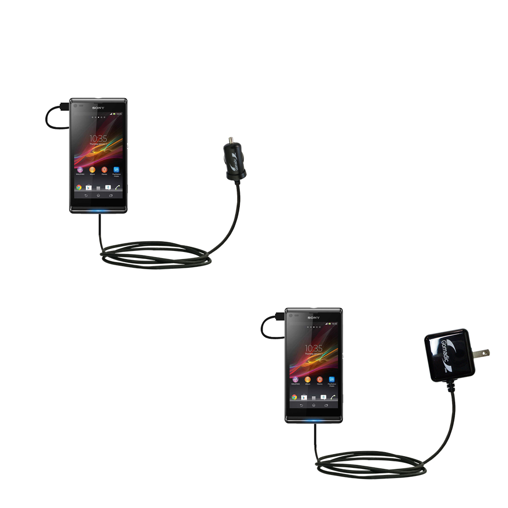 Car & Home Charger Kit compatible with the Sony Xperia L