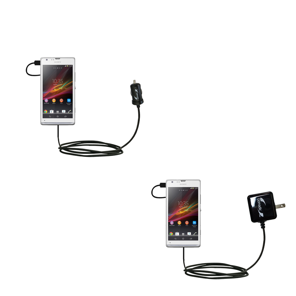 Car & Home Charger Kit compatible with the Sony Xperia SP