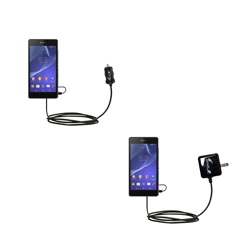 Car & Home Charger Kit compatible with the Sony Xperia Z2