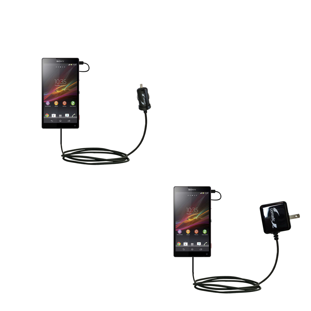 Car & Home Charger Kit compatible with the Sony Xperia ZL