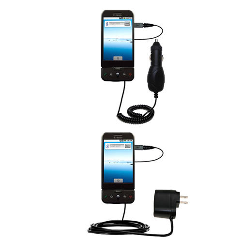 Car & Home Charger Kit compatible with the T-Mobile G1 Google