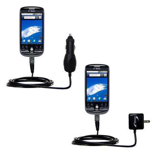 Car & Home Charger Kit compatible with the T-Mobile MyTouch 3G Slide