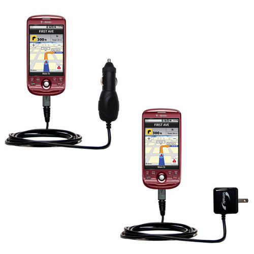 Car & Home Charger Kit compatible with the T-Mobile MyTouch2