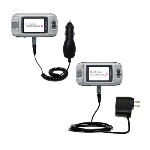 Car & Home Charger Kit compatible with the T-Mobile Sidekick II