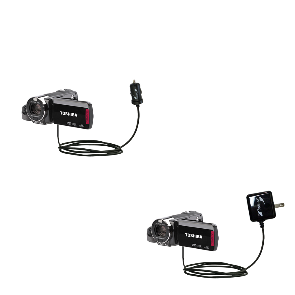 Car & Home Charger Kit compatible with the Toshiba Camileo X200