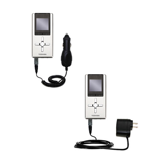Car & Home Charger Kit compatible with the Toshiba Gigabeat U202