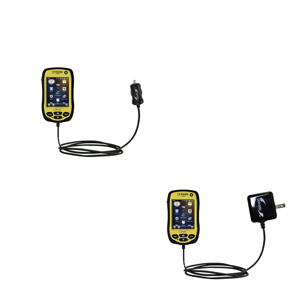 Car & Home Charger Kit compatible with the Trimble Juno 3D 3B 3E