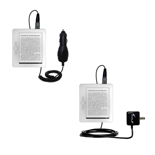 Car & Home Charger Kit compatible with the txtr GmbH txtr reader