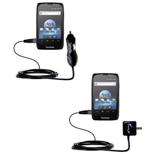 Car & Home Charger Kit compatible with the ViewSonic ViewPhone 3 4s 4e 5e