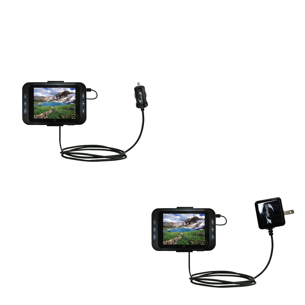 Car & Home Charger Kit compatible with the Visual Land V-Sport VL-901