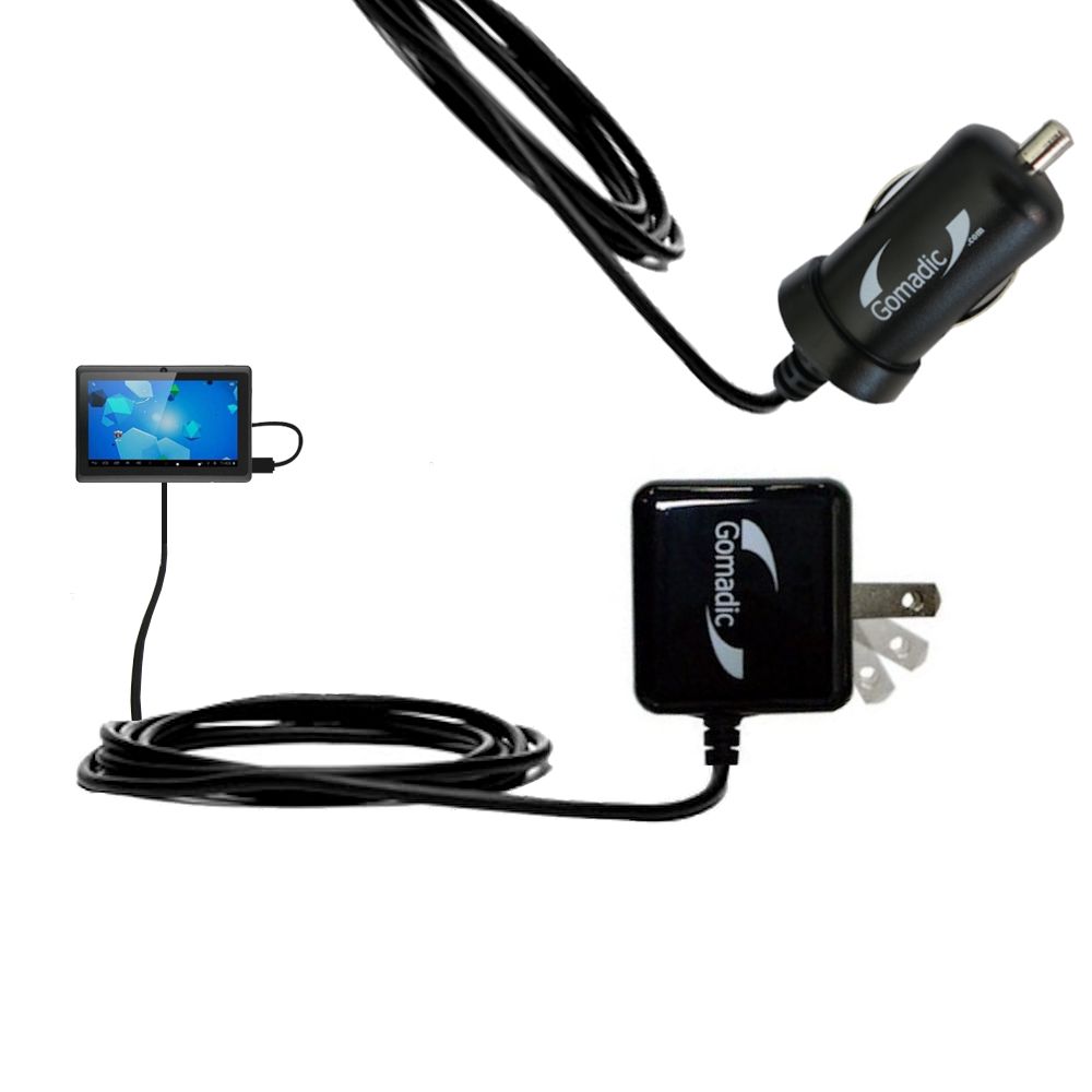 Car & Home Charger Kit compatible with the Worryfree Gadgets ZeePad