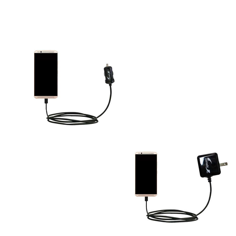 Car & Home Charger Kit compatible with the ZTE AXON 7