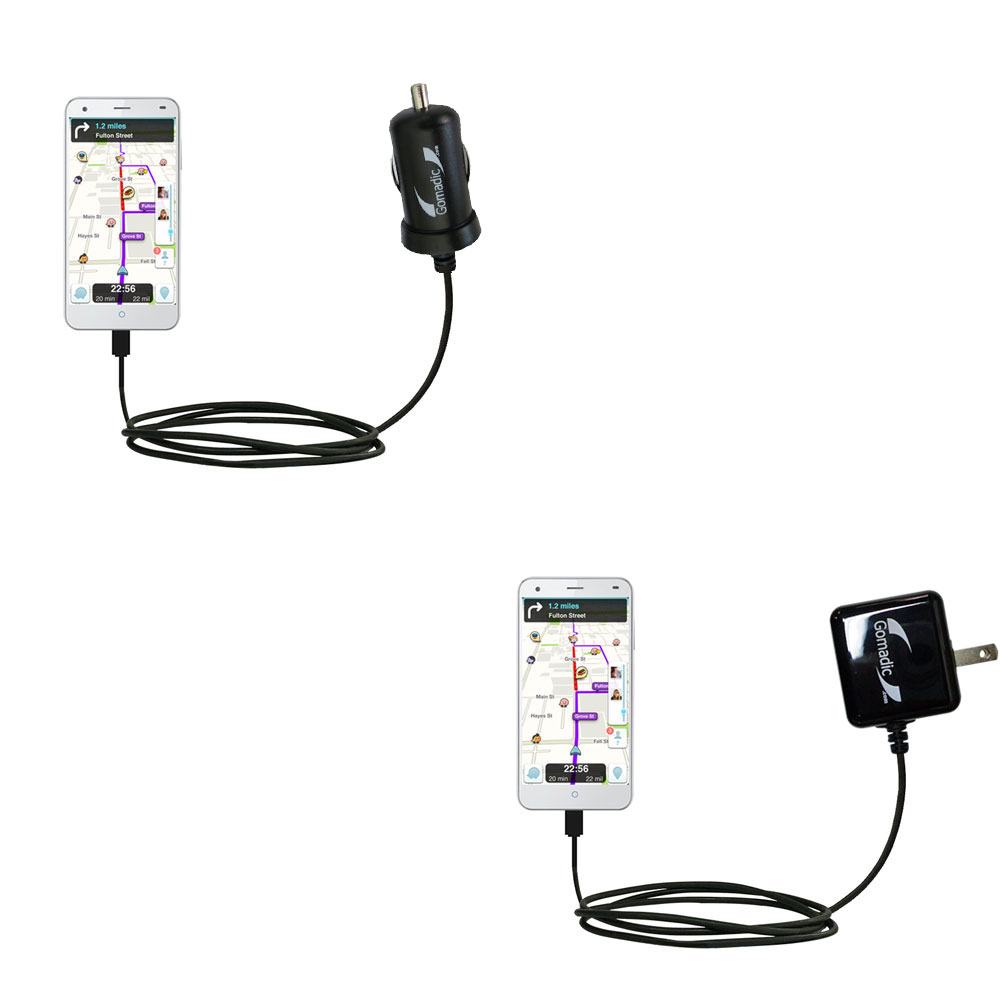 Car & Home Charger Kit compatible with the ZTE Blade S6
